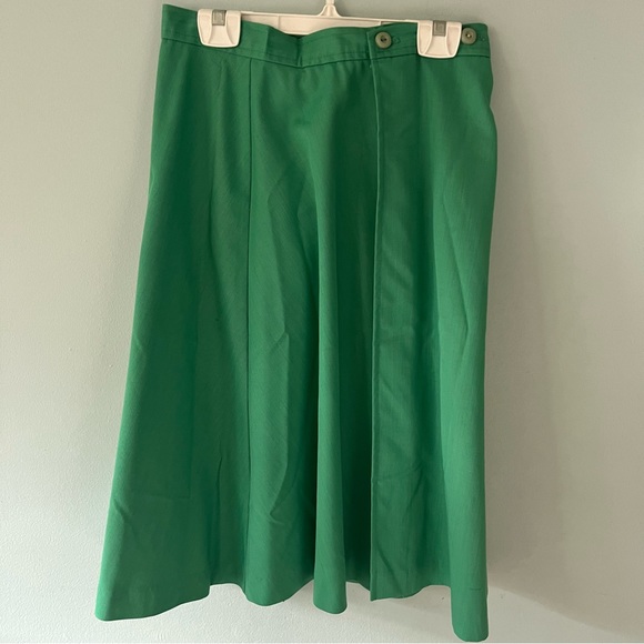 Vintage Mint Green Wrap Skirt - Picture 4 of 9